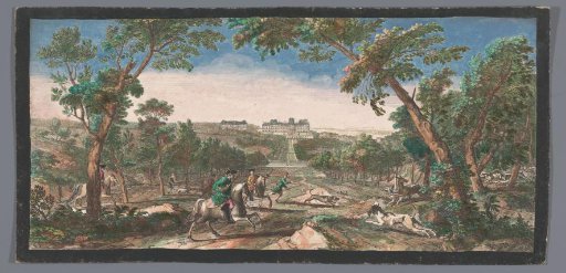 View of the garden of the Château de Meudon