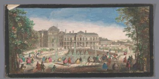 View of the Château de Saint-Cloud from the Chemin de Versailles