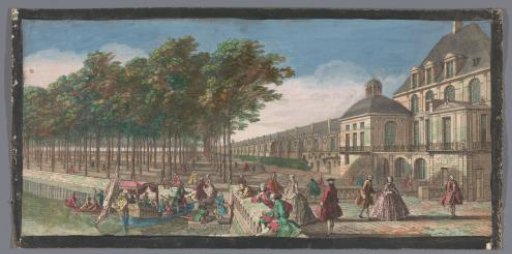 View of the Cour de la Fontaine of the Palais de Fontainebleau