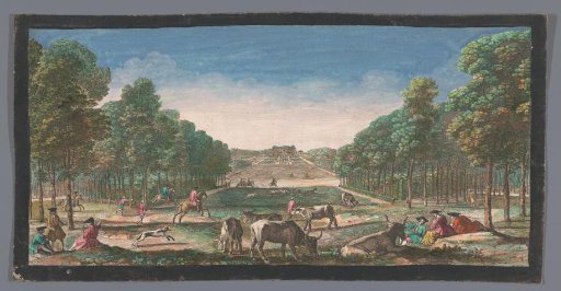 View of the garden of the Château de Sceaux