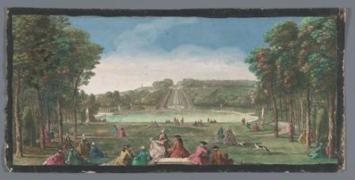 View of the cascades of the garden of the Château de Sceaux
