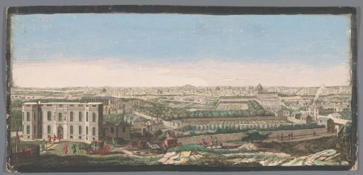 View of the city of Paris from the Observatory