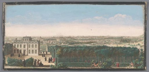 View of the city of Paris from the village of Ménilmontant