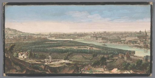 View of the city of Paris from the village of Chaillot