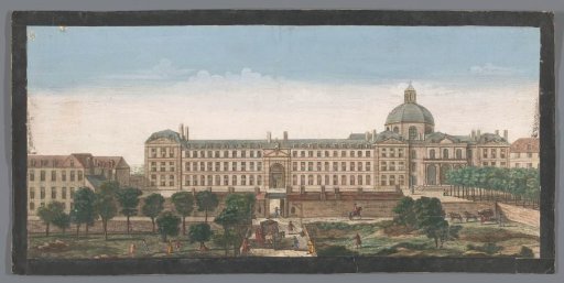 View of the Hôpital de la Salpêtrière in Paris