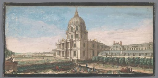 View of the Hôtel des Invalides in Paris