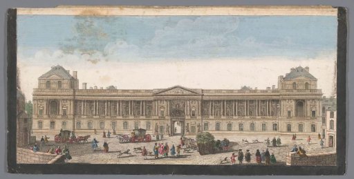 View of the Palais du Louvre in Paris
