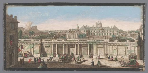 View of the Palais du Temple in Paris