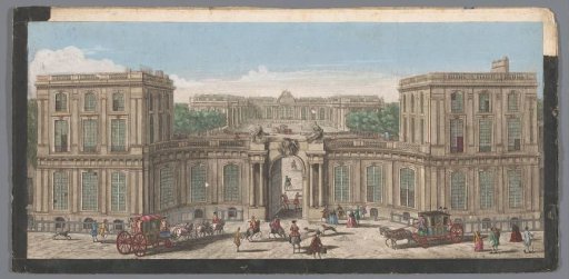 View of the front of a palace