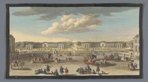 View of the stables of the Palace of Versailles