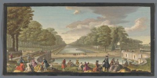 View of the Grand Canal in the garden of the Palais de Fontainebleau