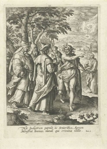 John the Baptist pointing out Christ