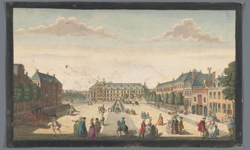 View of the Binnenhof in The Hague