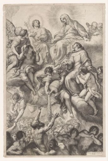 Mary, Joseph and Anthony of Padua as Intercessors for Souls in Purgatory