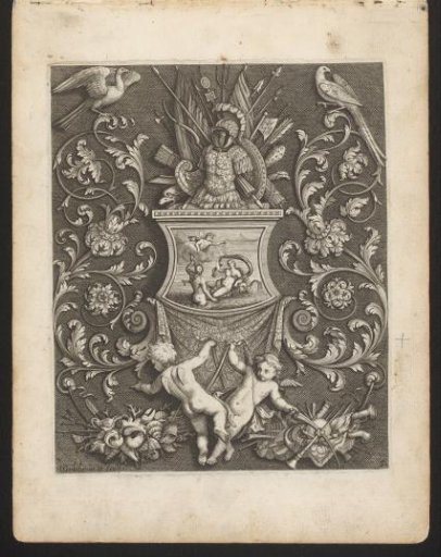 Pedestal with Galatea Bearing a Harness with Armor Trophies and Putti