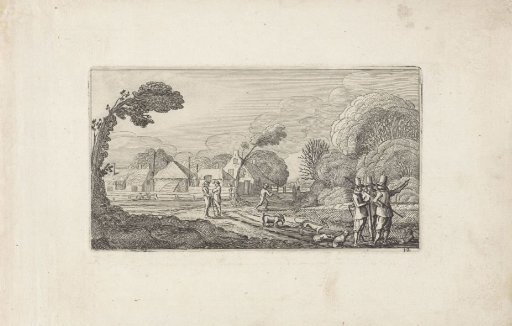 Men on a Path in a Landscape