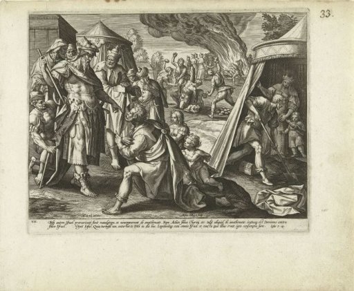Achan accused of theft: the Seventh Commandment