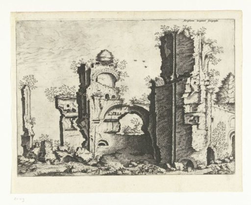 View of ruins, possibly the Baths of Caracalla