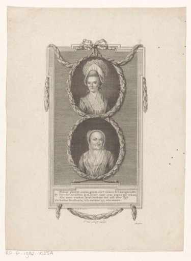 Double Portrait of Elisabeth Bekker and Agatha Deken