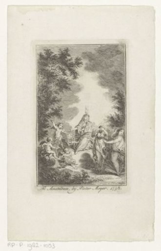 Piety showing the Bible to two women