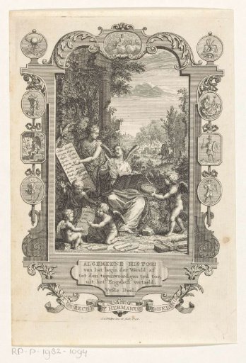 Cartouche with Allegory on the History of the Greeks