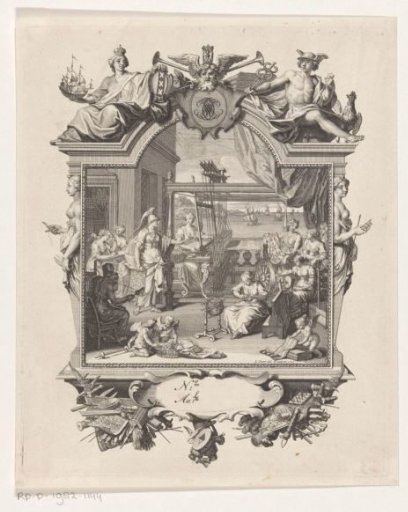 Minerva visits women who spin and weave
