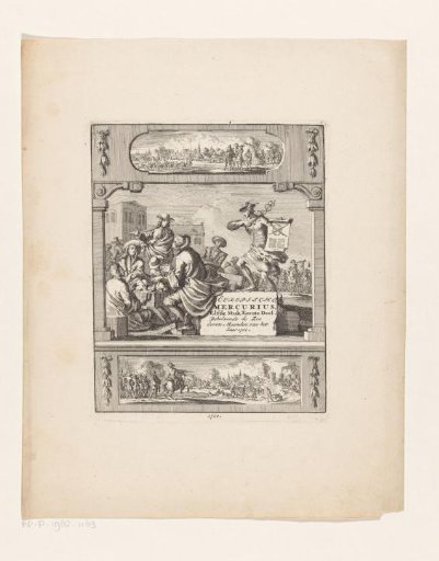 Mercury Points a Group of Gentlemen to a Newsprint