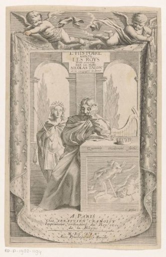 King David leaning against a pedestal