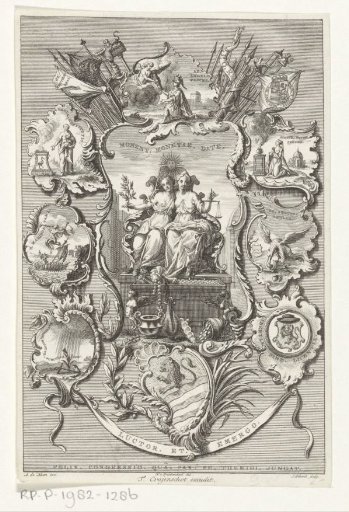 Allegory on the elevation of William IV to hereditary stadtholder and on the Liberal Gift