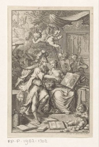 Allegorical representation with Surgery and Minerva
