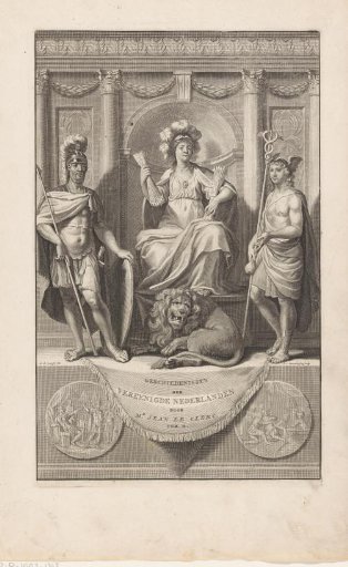 Dutch Maiden flanked by Mars and Mercury