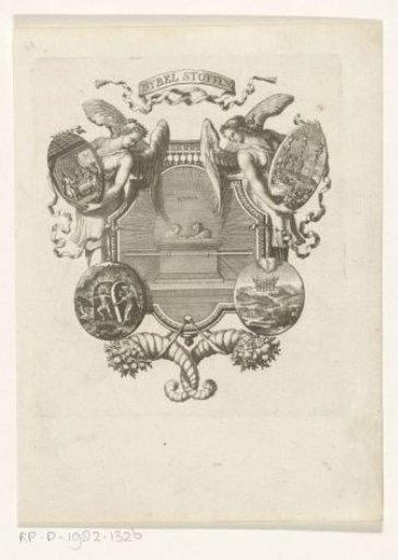 Angels with medallions