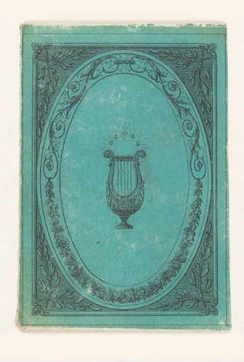 Vignette with a lyre and stars
