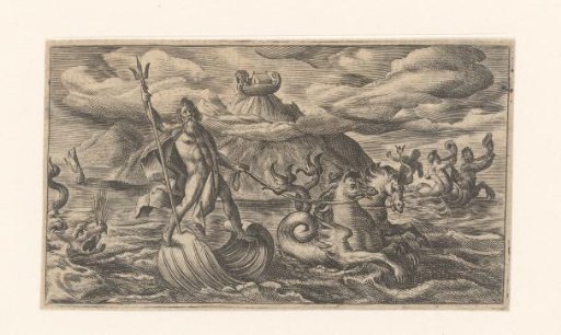 Neptune on his triumphal chariot