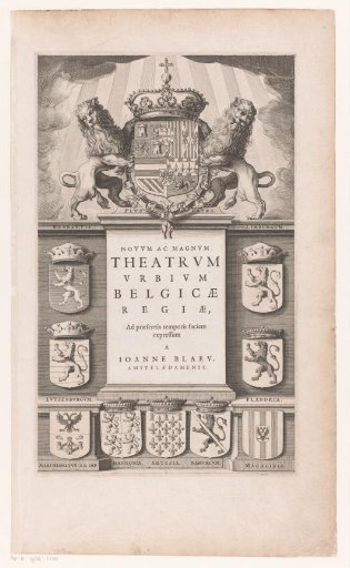 Arms of the House of Habsburg and the Belgian provinces