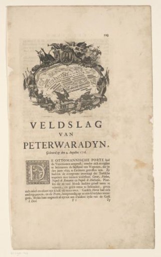 Battle of Peterwardein (4 Aug. 1716)