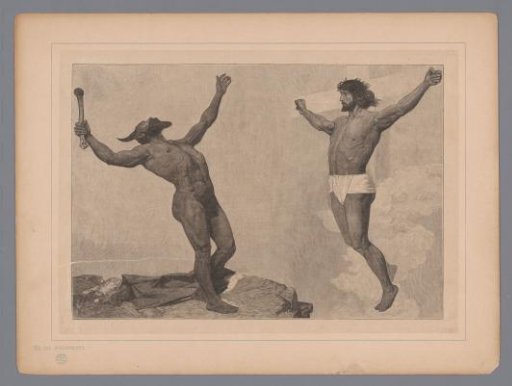 Christ on the Cross overcomes the Devil