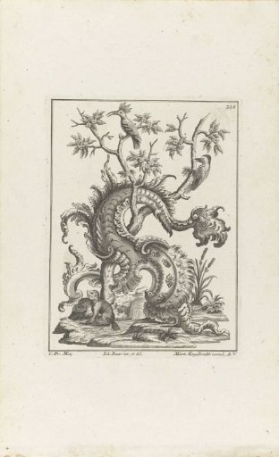 Landscape with a beaver and birds