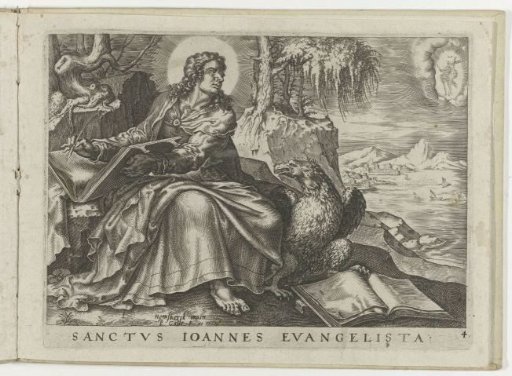 John the Evangelist writing his Gospel