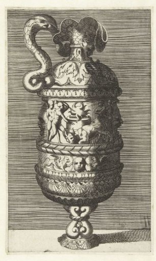 Vase with one handle