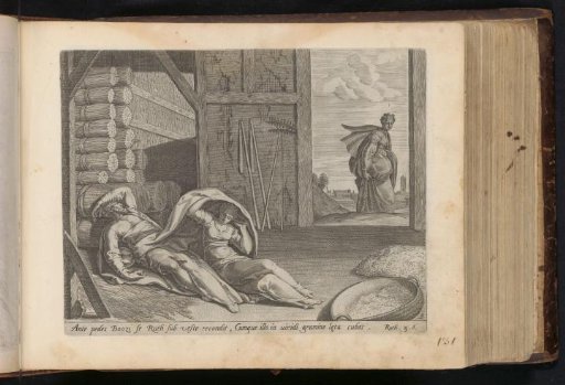 Ruth Sleeps at the Feet of Boaz