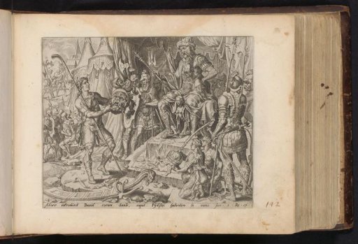 David shows the head of Goliath to Saul