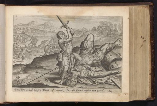 David beheading Goliath