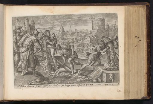 Hezekiah closes the springs outside Jerusalem