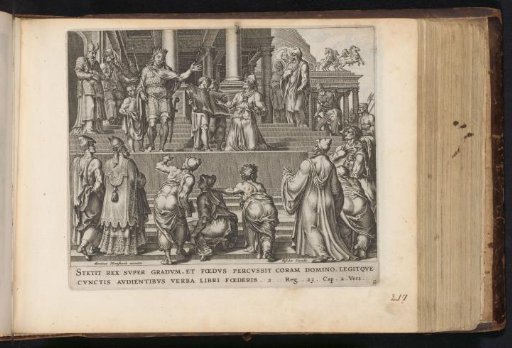 King Josiah has the book of the law read to the people