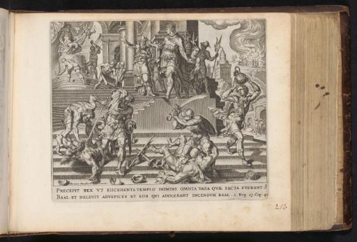 King Josiah has the temple of Baal destroyed