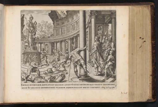 King Josiah destroys the temples of Astarte, Chemosh, and Milcom