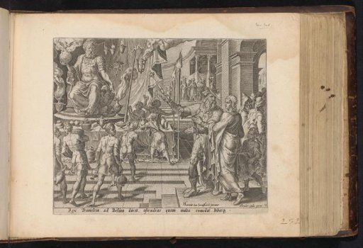 King Cyrus Shows Daniel the Image of the God Bel