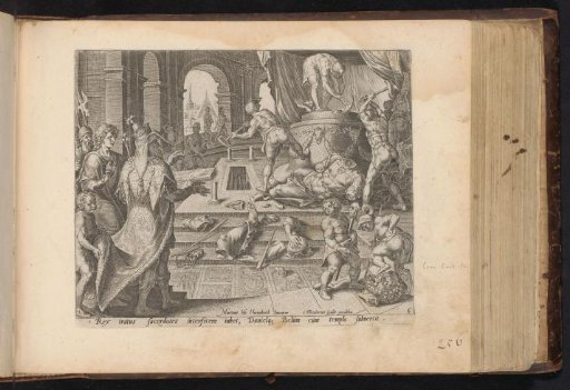 King Cyrus Smashing the Idol of Bel
