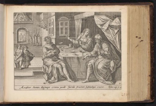 Esther accuses Haman during the feast